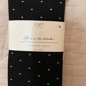 Loft textured black tight NEW medium